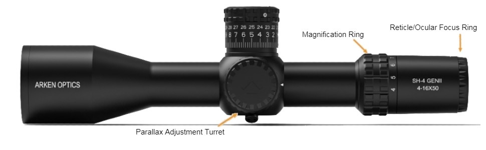 Arken Optics SH4 GEN2 4-16x50 VPR MIL Riflescope