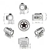 Vector Optics Kolimator kolimatorowy SCRD-46 1x25 GenII