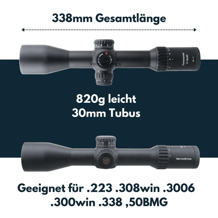 Vector Optics Continental 3-18x50 Zielfernrohr