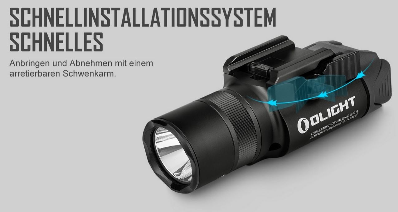 OLight Baldr Pro R 1350 lumenów i zielony laser