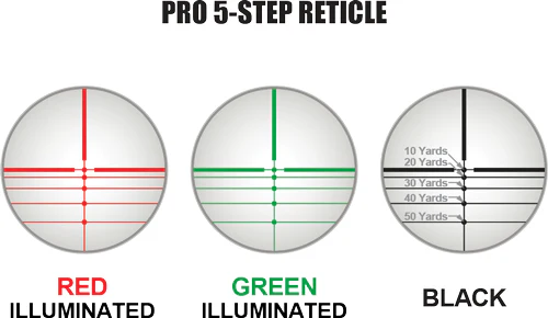 UTG Leapers 4x32 True Hunter Crossbow Riflescope Pro 5-Step RGB