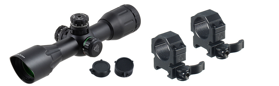 UTG Leapers 4x32 True Hunter Cannocchiale per balestra Pro 5-Step RGB