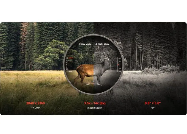 HIKmicro Alpex 4K A50E Tag- und Nacht Zielfernrohr