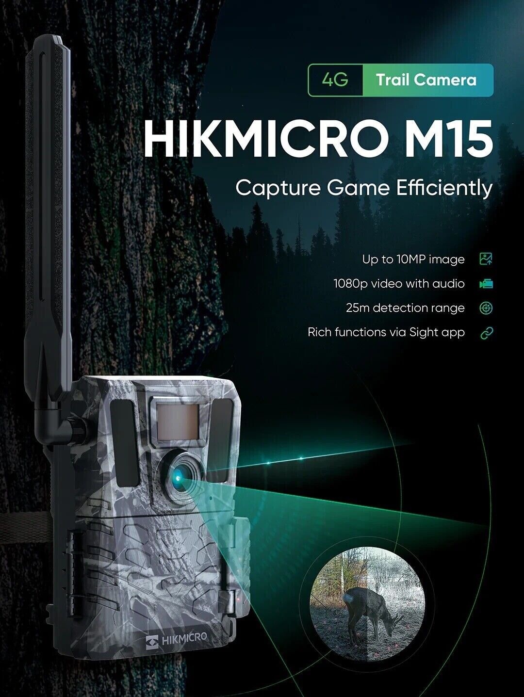 HIKmicro Câmera de vida selvagem M15