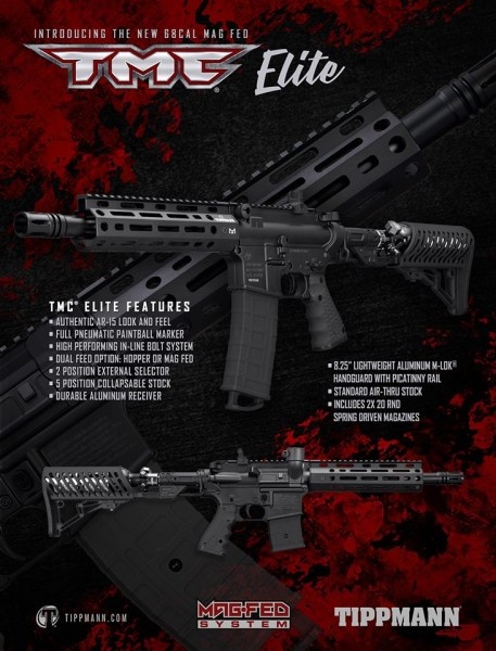 Tippmann TMC Elite MagFed Paintball Markierer Kal. 68