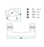 MTC Optics Support pour lunette de visée Viper Connect