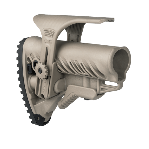 FAB Defense GL-SHOCK CP M4/AR15 Buttstock com absorção de choque com descanso para bochecha