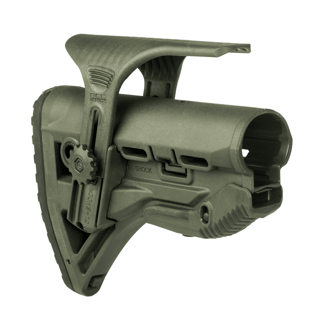 FAB Defense GL-SHOCK CP M4/AR15 Buttstock com absorção de choque com descanso para bochecha