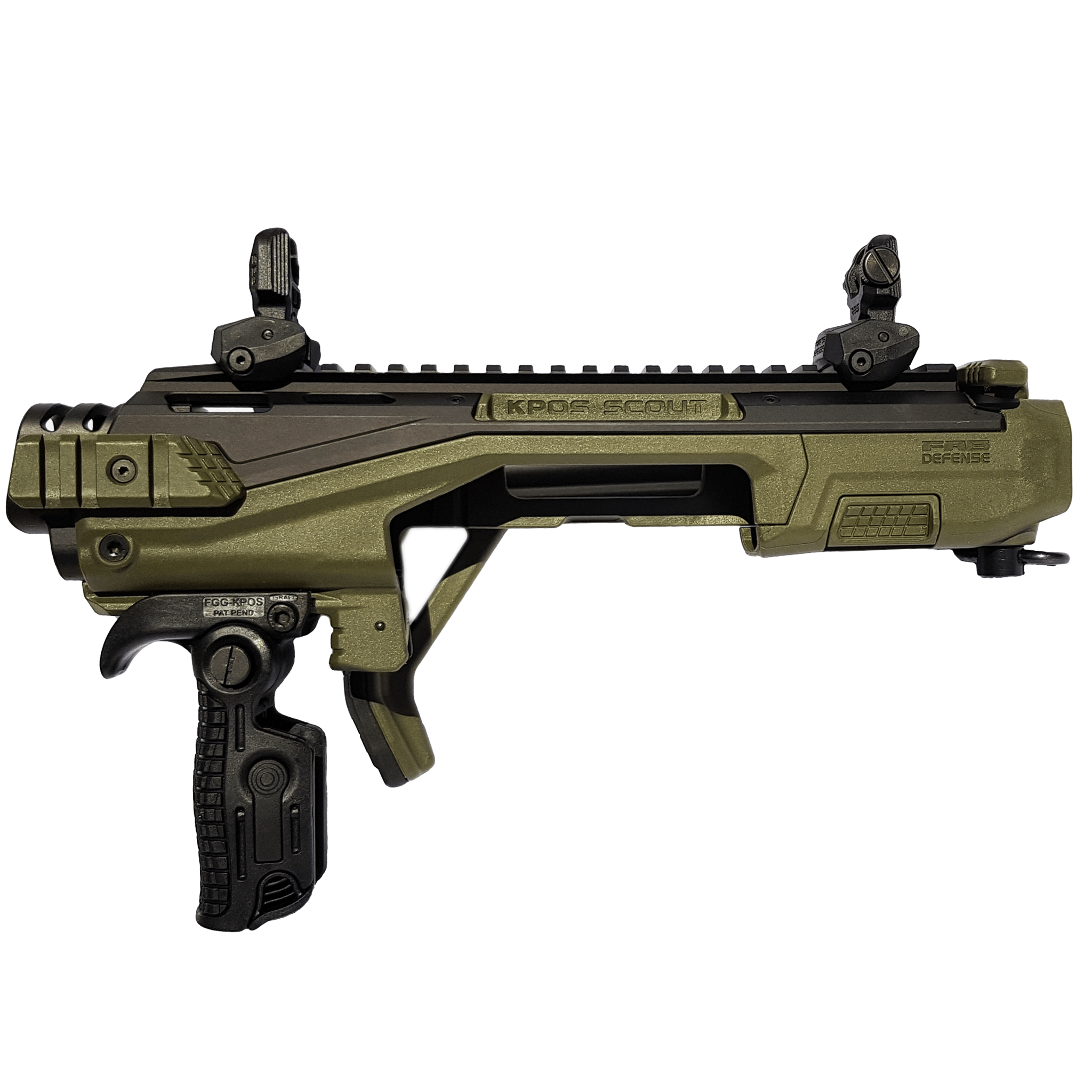 FAB Defense Kit de conversão PDW avançado KPOS Scout para GLOCK 17/19