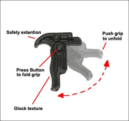 FAB Defense Empuñadura plegable FGGS