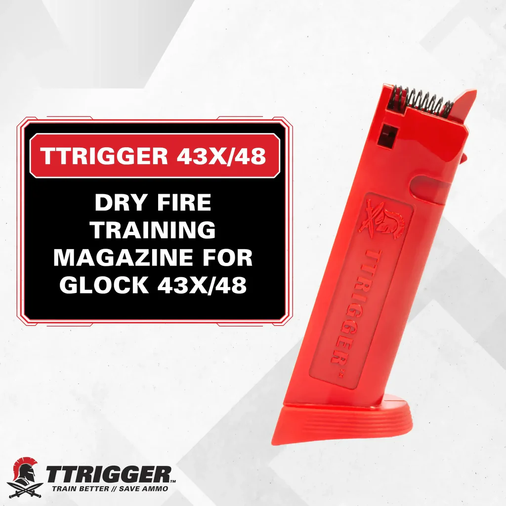 TTRIGGER Revista de treinamento Dry Fire Classic para GLOCK 43X / 48