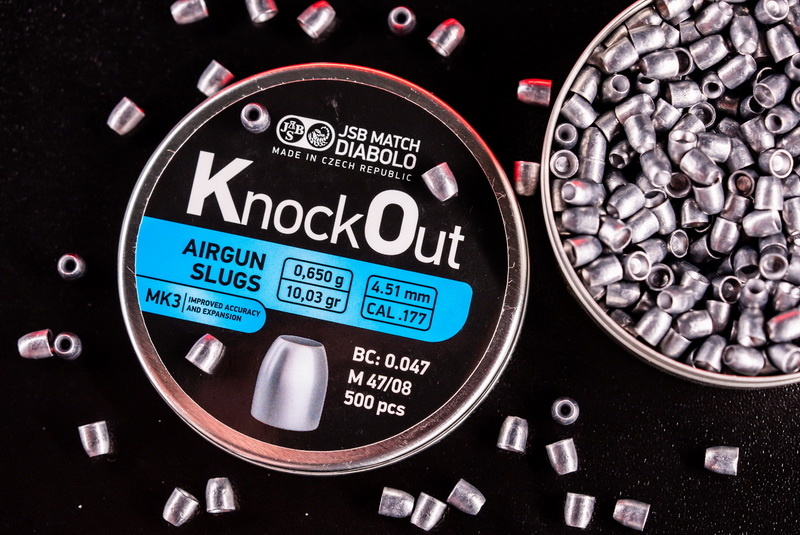 JSB KnockOut Slugs .177 MK3 4,51 mm 0,650 gramos - 5 x 500 piezas