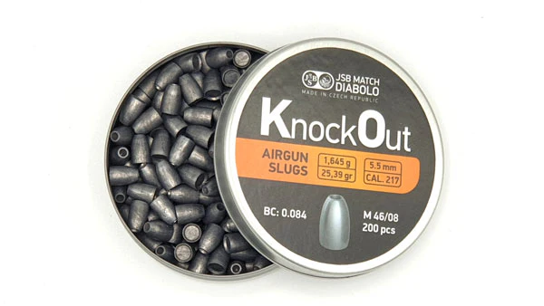 JSB KnockOut Slugs .217 MK2 5.49 mm 1,645 grams - 5 x 200 pieces
