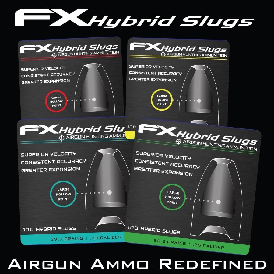 FX AirGuns Airgun Slugs FX Hybrid - pacote de 5