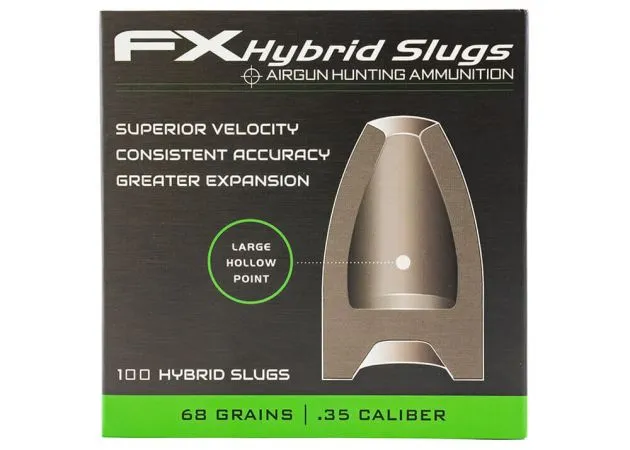 FX AirGuns Airgun Slugs FX Hybrid - pacote de 5