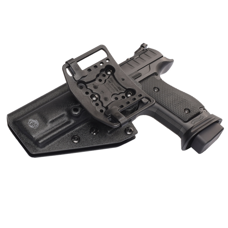 Walther Coldre Q5 com estrutura de aço e adaptador de cinto Black Hawk