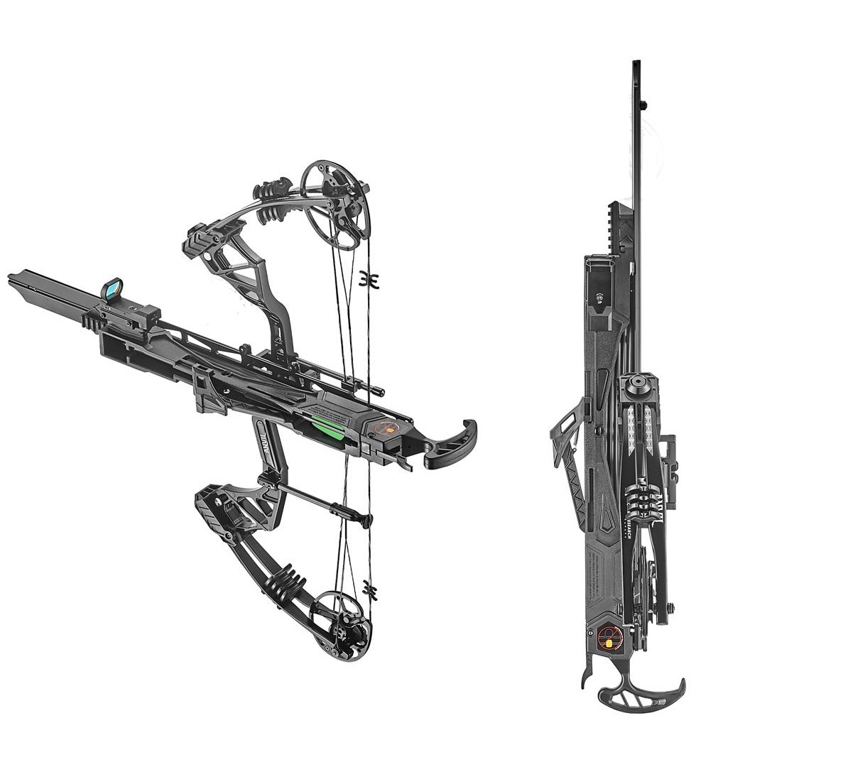 EK-Archery Whipshot 15-50 lbs - arco composto com carregador de tiro rápido