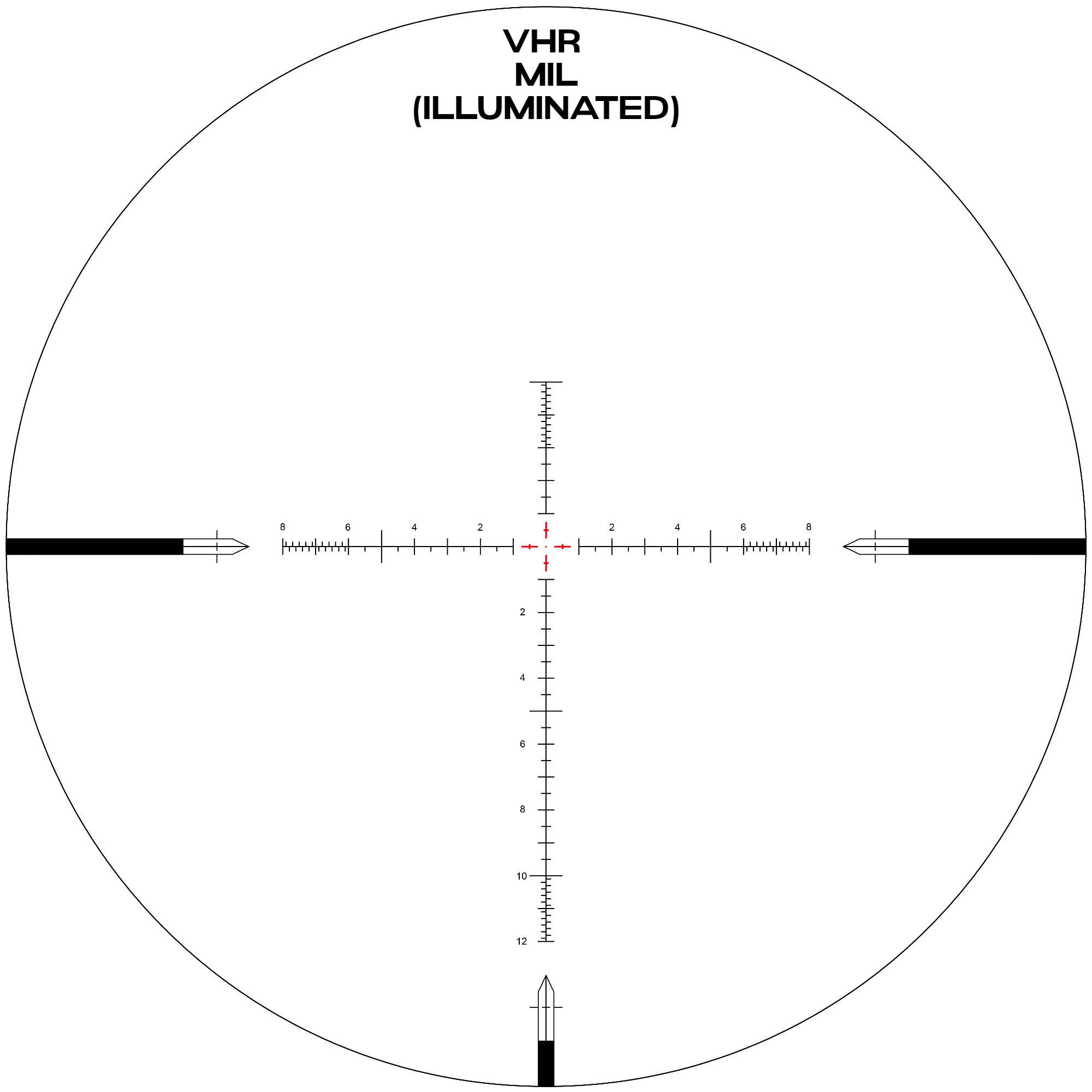 Arken Optics Cannocchiale da puntamento EPL4 4-16x44 VHR MIL