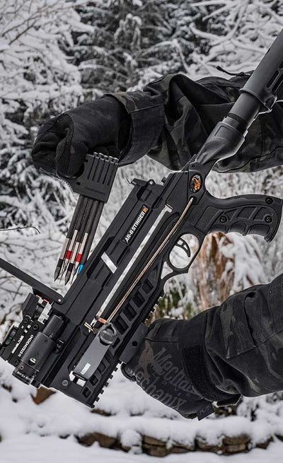 Steambow AR-6 Stinger II Besta de repetição tática com carregador de tiro rápido de 6 cartuchos