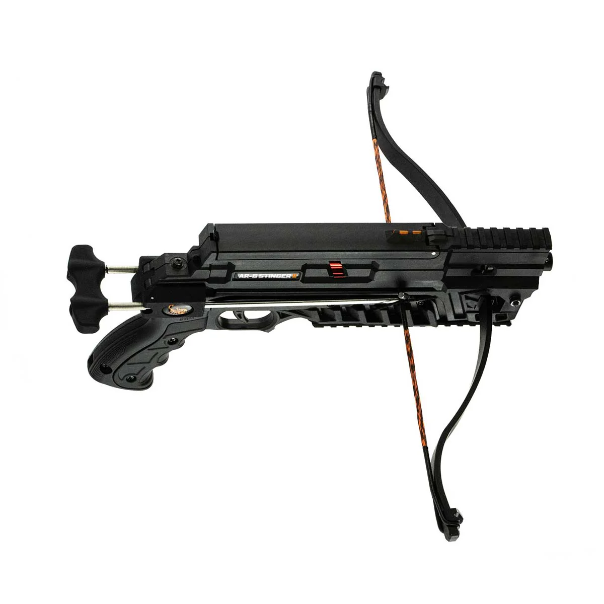 Steambow AR-6 Stinger II Compact repeating crossbow with 6-shot rapid-fire magazine