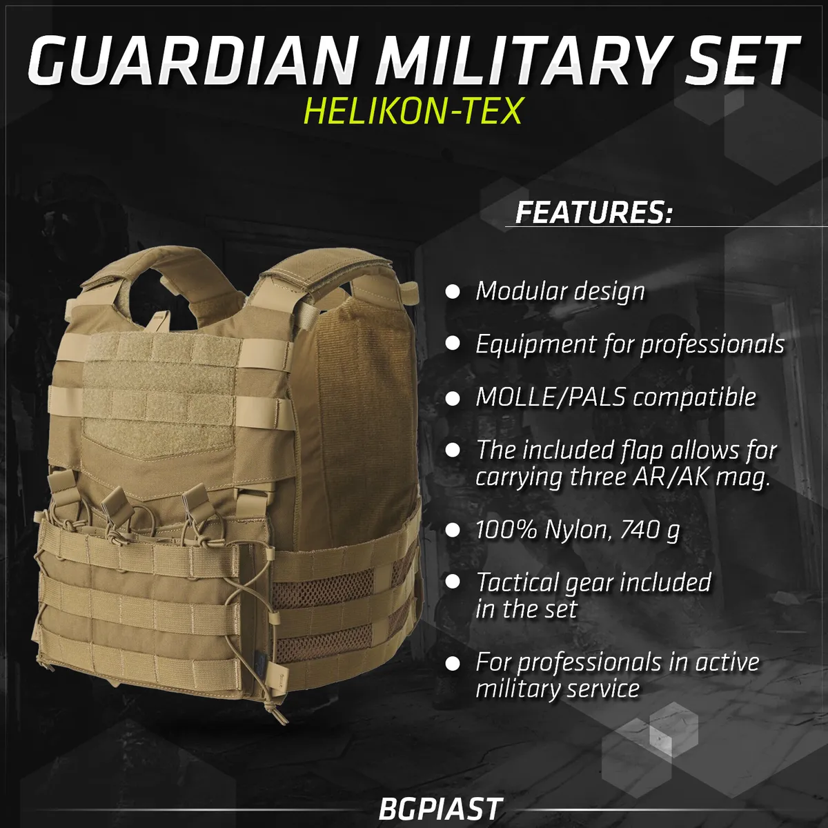 Helikon Tex Zestaw militarny Plate Carrier Guardian