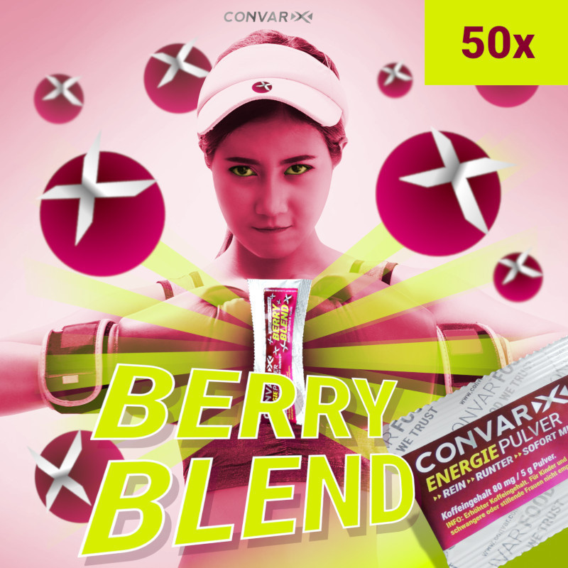 Convar Foods 50 x CONVAR-X Energiepulver Berry Blend (5g)