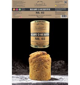 READY-2-SURVIVE NO. 03 Pane misto integrale - pane in scatola - 12 lattine / 4,8 kg intero, senza lattosio, vegano