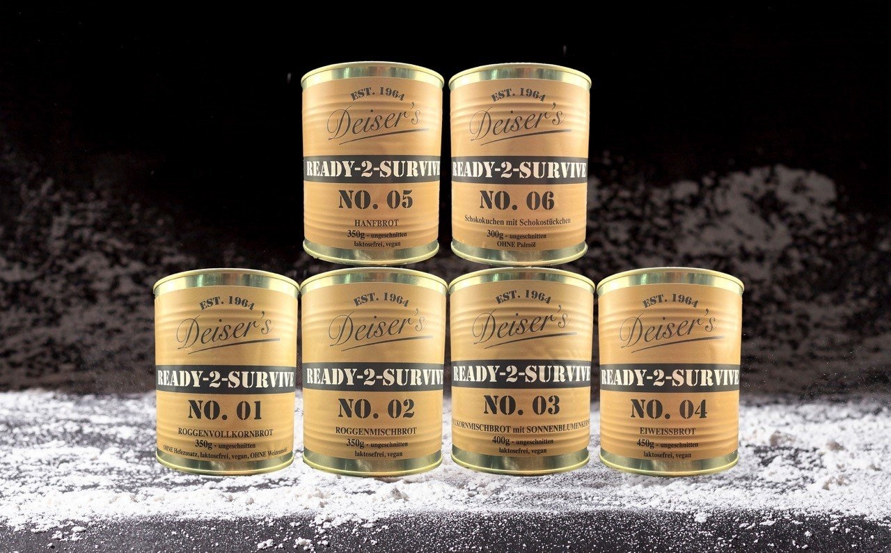 READY-2-SURVIVE Test pack - Mixed 3 - all types of bread & chocolate cake - 12 cans