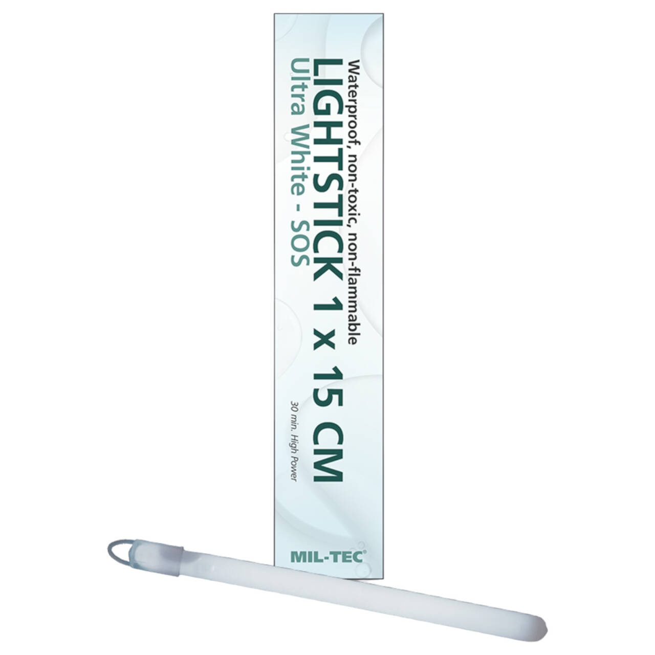 Mil-Tec Glowstick Ultra White 15 cm - 10 pieces