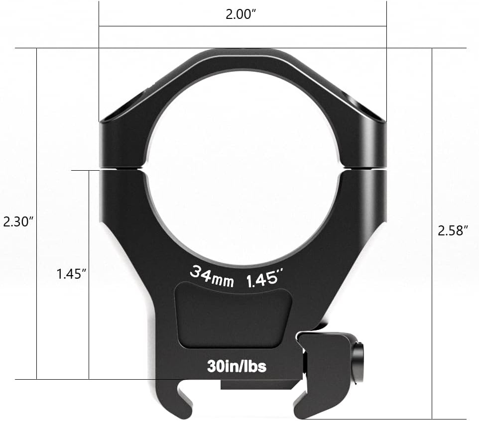 Arken Optics Pierścienie montażowe Halo 34 mm Halo Weaver/Picatinny