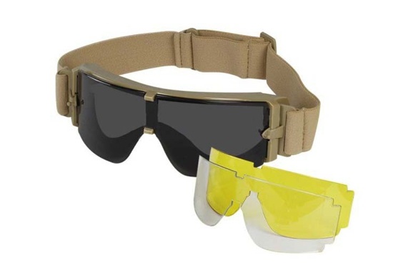 Guerilla Tactical Óculos de segurança GX 1000 com 3 lentes intercambiáveis