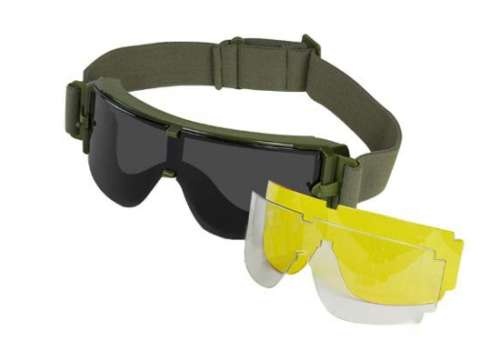 Guerilla Tactical GX 1000 Schutzbrille mit 3 Wechselgläser