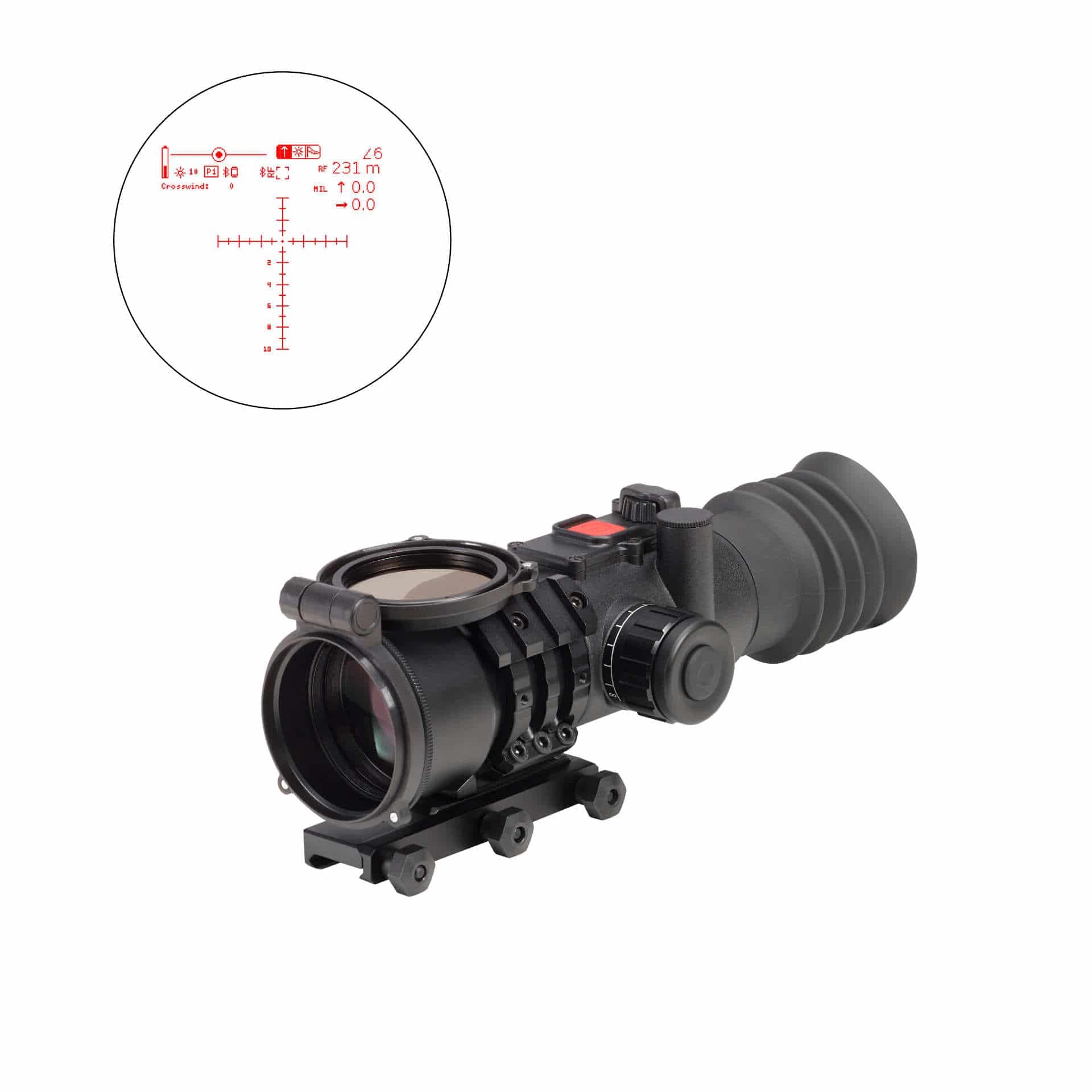 Element Optics Luneta celownicza HYPR-7 7x50 z cyfrową siatką celowniczą