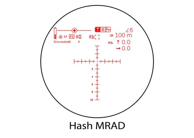 Element Optics HYPR-7 Zielfernrohr 7x50 mit digitalem Absehen