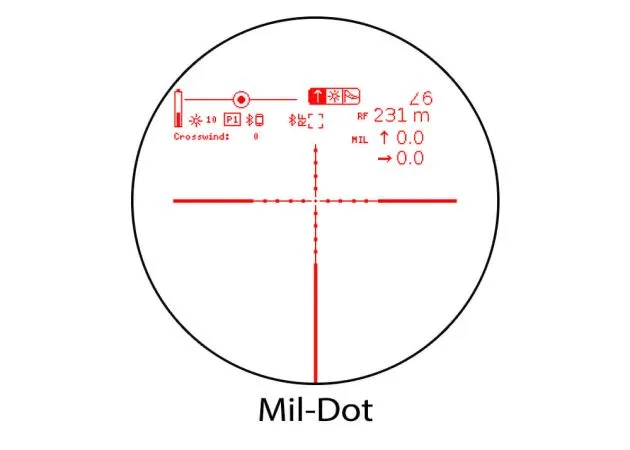 Element Optics HYPR-7 rifle scope 7x50 with digital reticle