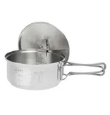 Esbit Set de cocina camping para combustible seco con olla de acero inoxidable 18/8 - 1.000 ml