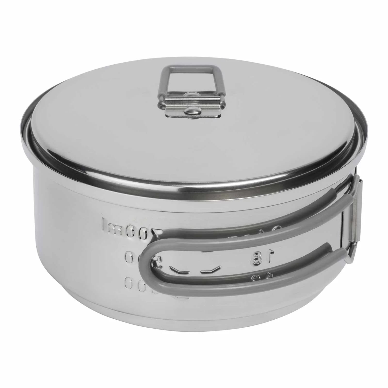 Esbit Set cucina da campeggio per combustibile secco con pentola in acciaio inox 18/8 - 1.000 ml