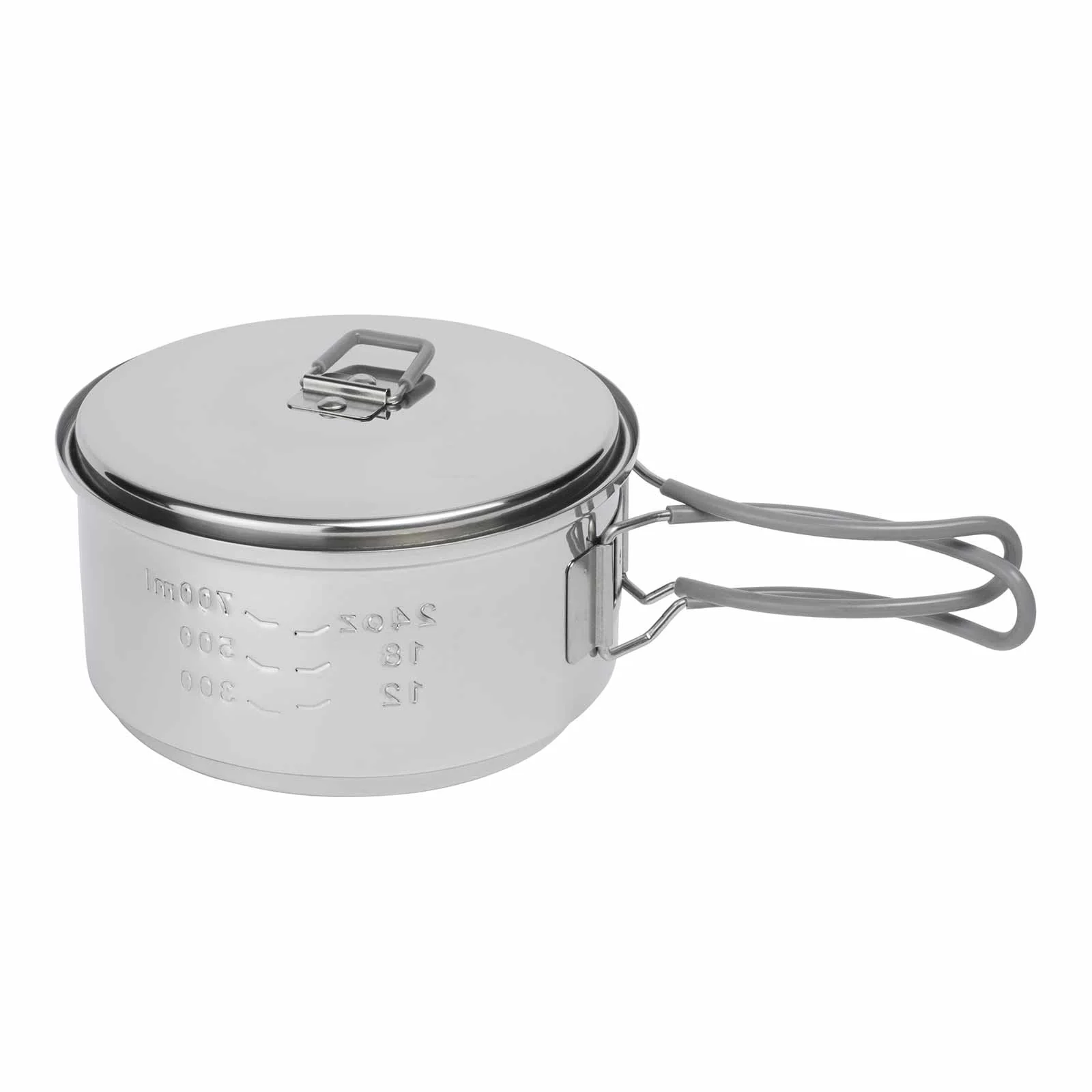 Esbit Set cucina da campeggio per combustibile secco con pentola in acciaio inox 18/8 - 1.000 ml