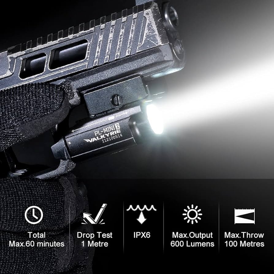 OLight Lampe tactique PL Mini 2 Valkyrie 600 lumens