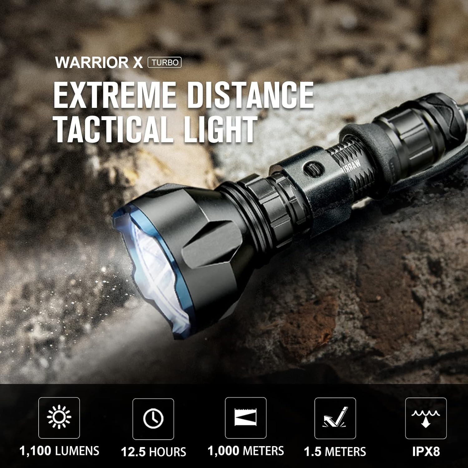 OLight Lampada da caccia Warrior X Turbo LED - 1100 lumen