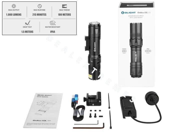 OLight Odin GL Mini con laser verde - 1000 lumen