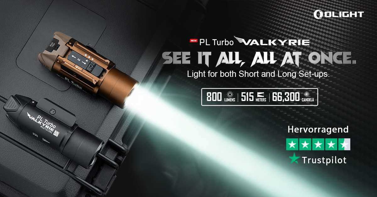 OLight PL Turbo Valkyrie Taclight 800 lumen