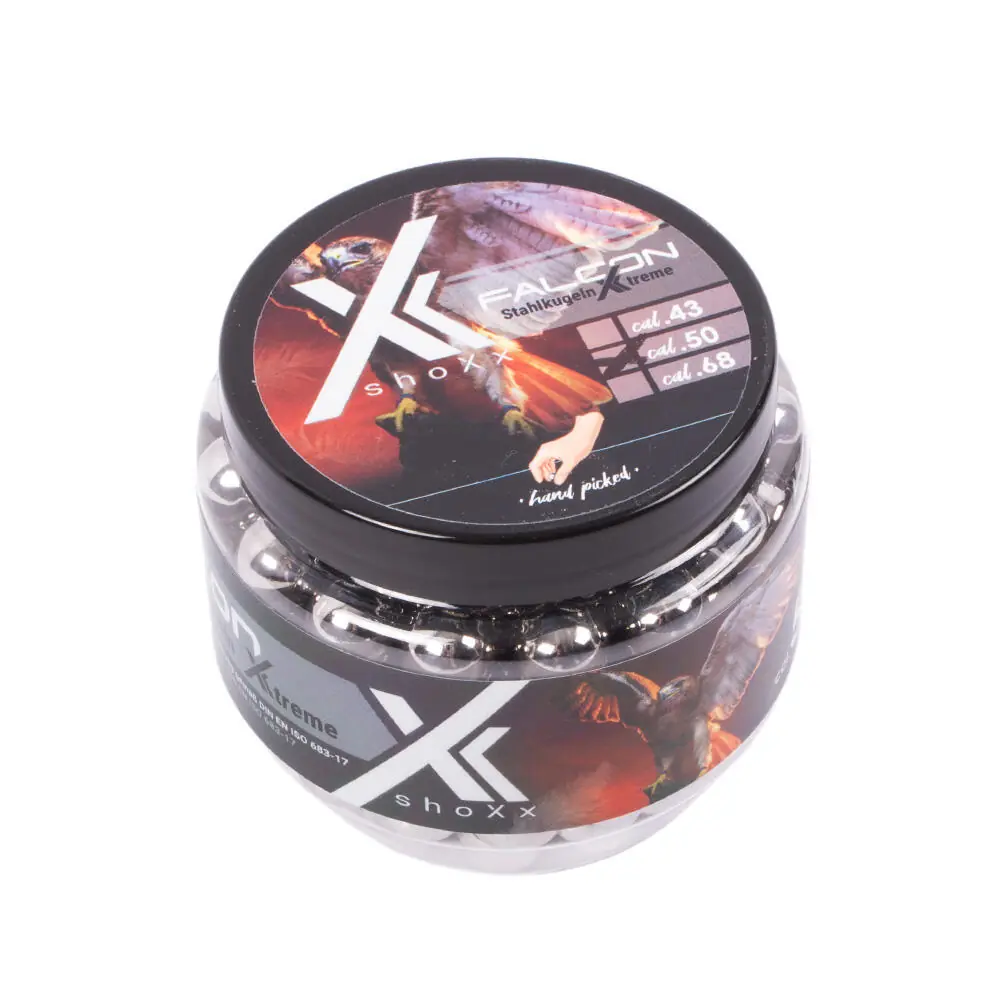 shoXx Bolas de aço Falcon Xtreme Cal. 8,5g 50 - 150 peças