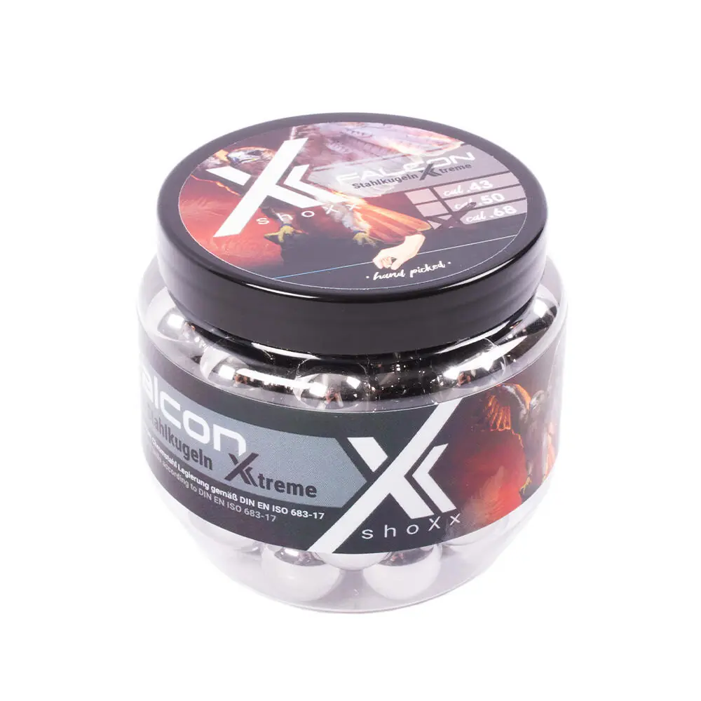shoXx 20.0g Falcon steel balls Xtreme cal. 68 - 60 pieces