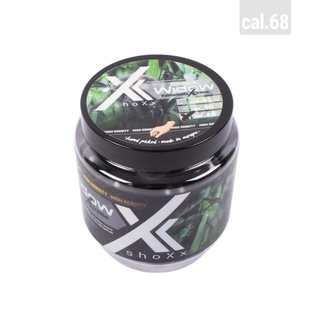 shoXx 4,96 g Balles en caoutchouc Black Widow Xtreme cal.