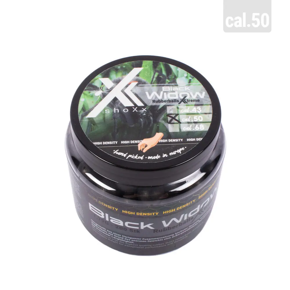 shoXx 1,79 g de balles en caoutchouc Black Widow Xtreme Cal.