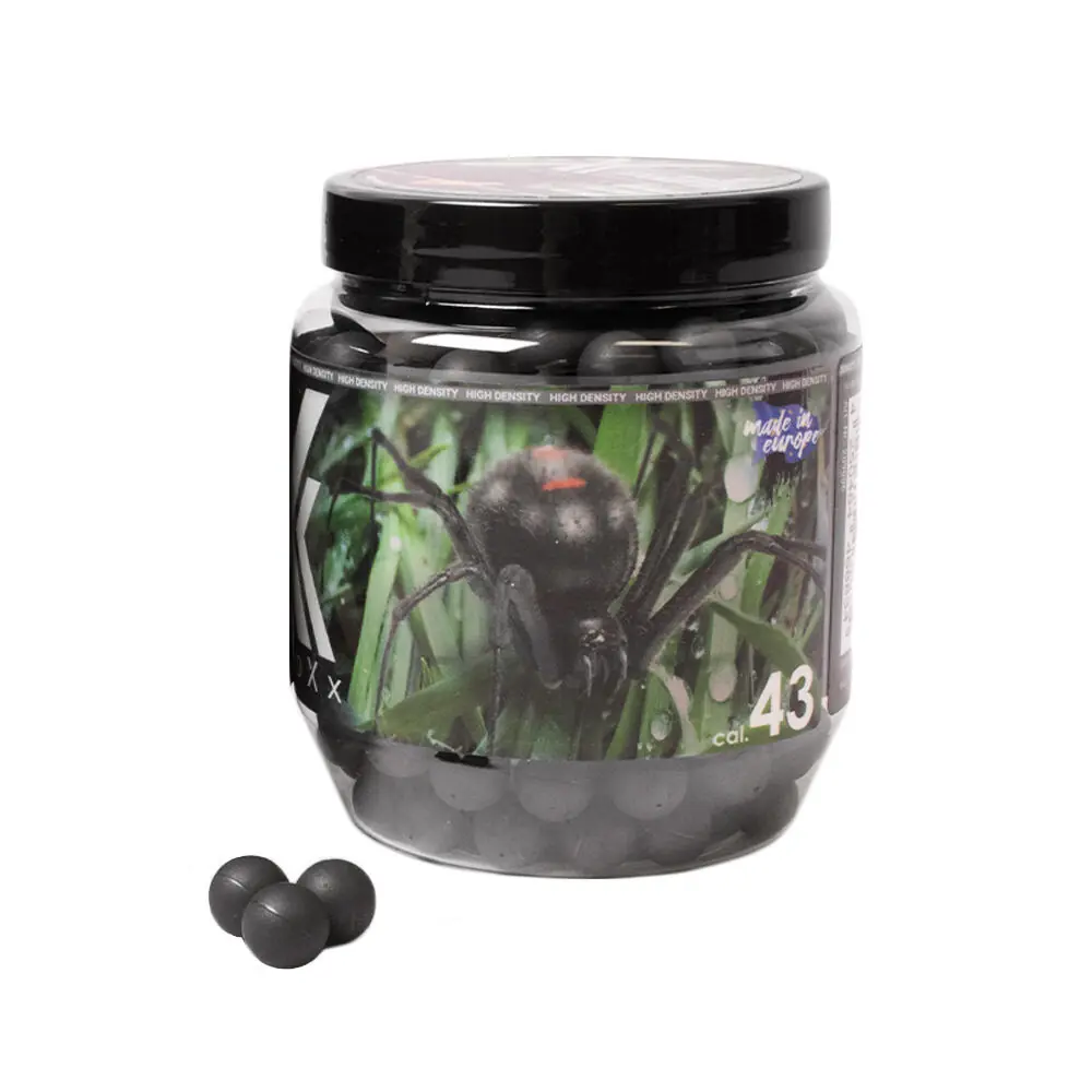 shoXx 1,1g Pelotas de Goma Black Widow Xtreme Cal. 43 - 300 piezas