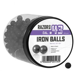 RazorGun Bolas de borracha com enchimento de ferro cal .43 - 200 peças