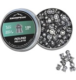 Snowpeak Cabeça redonda 80,87 grão diabolos 9 mm / 0,35 - 5 x 100 peças