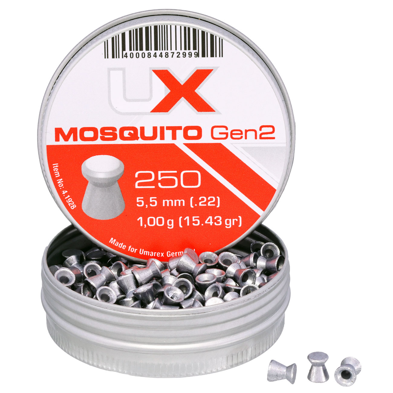 Umarex Płaska główka Diabolos Mosquito Gen2 - opakowanie 5 sztuk